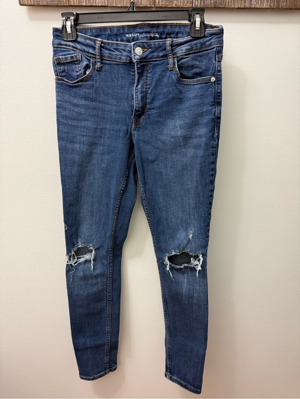 Old Navy Blue Rockstar Skinny Jeans